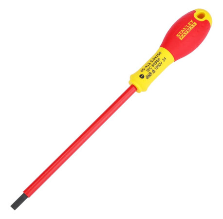Викрутка електрика FatMax VDE 1000V 150мм з паралельним жалом шліц SL5.5 Stanley 0-65-413