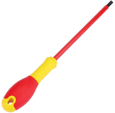 Викрутка електрика FatMax VDE 1000V 150мм з паралельним жалом шліц SL5.5 Stanley 0-65-413 ціна