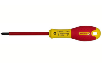 Отвертка диэлектрическая FatMax VDE 1000V 125 мм крестовая Pz2 Stanley 0-65-419