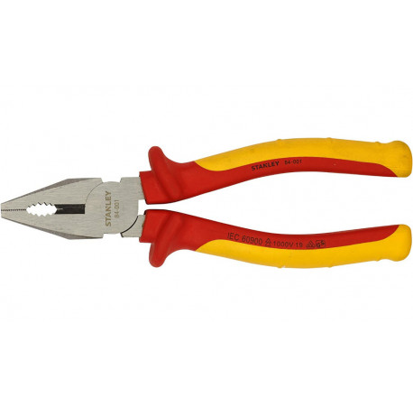 Плоскогубцы электрика MaxSteel VDE 1000V комбинированные 175 мм Stanley 0-84-001 купить