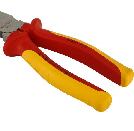 Плоскогубцы электрика MaxSteel VDE 1000V комбинированные 175 мм Stanley 0-84-001 с доставкой
