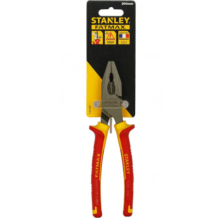 Плоскогубці електрика MaxSteel VDE 1000V комбіновані 200 мм Stanley 0-84-002 вартість