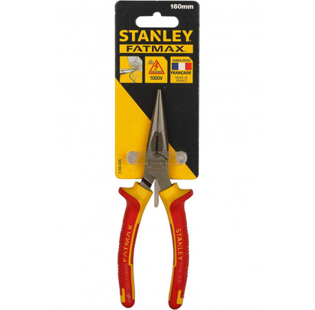 Плоскогубці електрика MaxSteel VDE 1000V комбіновані подовженні 160 мм Stanley 0-84-006 з доставкою
