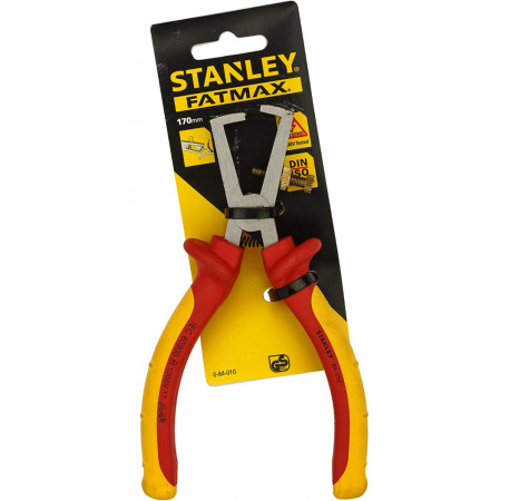 Кусачки діелектричні MaxSteel VDE 1000V для зачистки проводів 170 мм Stanley 0-84-010 з доставкою