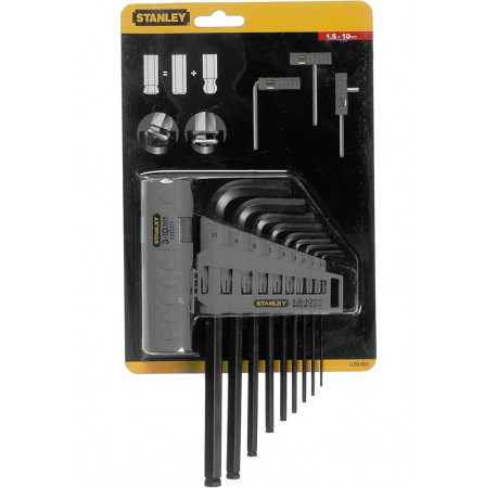 Набор ключей шестигранных HEX GRIP 10 шт Stanley 0-89-904 в Тулс ДеВолт