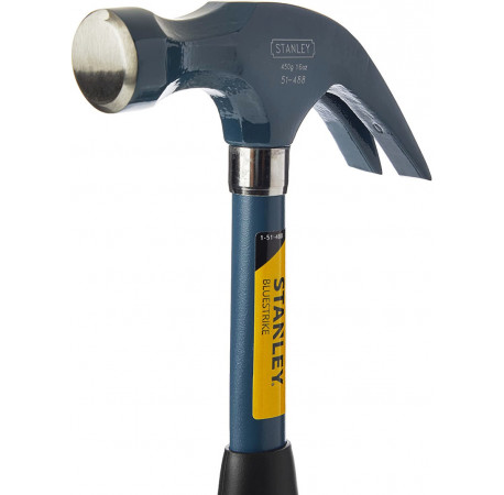 Молоток Bluestrike Curve Claw з цвяходером 450 г Stanley 1-51-488 ціна