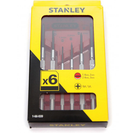 Набір викруток Watchmaker для точної механіки 6 шт Stanley 1-66-039 з доставкою
