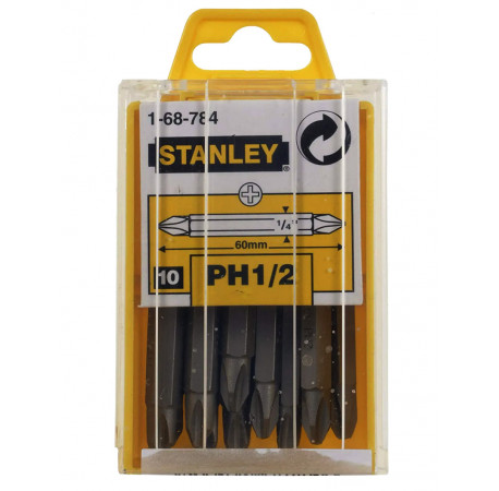 Біта двостороння Philips 1/4 L60 Ph1-Ph2 Stanley 1-68-784
