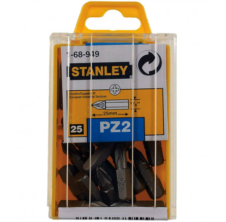 Бита Pozidriv 1/4 L25 PZ2 Stanley 1-68-949