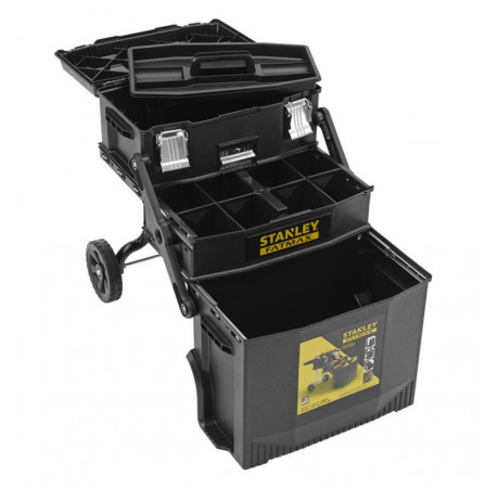 Ящик профессиональный FatMax Mobile Work Station Cantilever 549x733x413мм с колесами STANLEY 1-94-210 цена