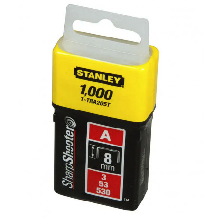 Скоби тип А для степлера Light Duty 8 мм уп 1000 шт STANLEY 1-TRA205T