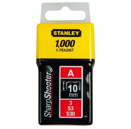 Скоби тип А для степлера Light Duty 10 мм уп 1000 шт STANLEY 1-TRA206T