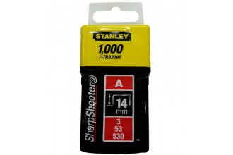 Скоби тип А для степлера Light Duty 14 мм уп 1000 шт STANLEY 1-TRA209T
