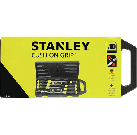 Набор отверток CushionGrip 10 шт Stanley 2-65-005 цена