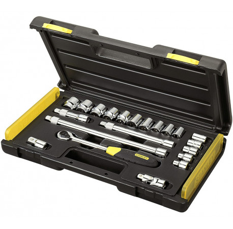 Набір торцевих головок MicroTough 6-ти гранні 3/8 21 шт Stanley 2-85-583