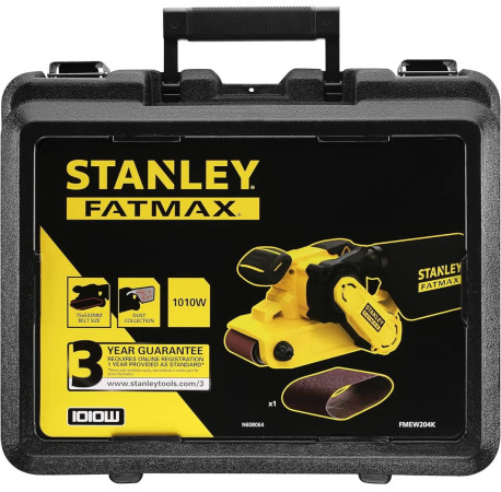 Шліфмашина стрічкова мережева 1010Вт Stanley Fatmax FMEW204K В Тулс ДеВолт