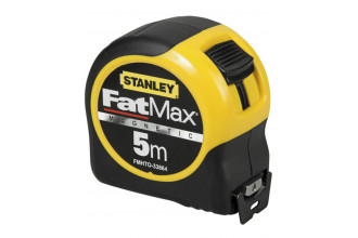 Рулетка вимірювальна FatMax Blade Armor 5 м пластмасовий прорезинений корпус Stanley FMHT0-33864