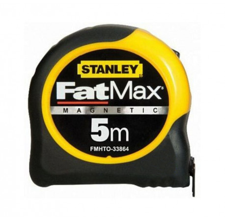Рулетка вимірювальна FatMax Blade Armor 5 м пластмасовий прорезинений корпус Stanley FMHT0-33864 купити
