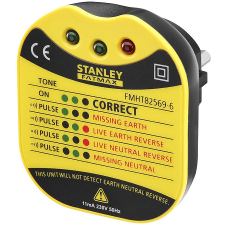 Тестер розеток FatMax настенный 230В Stanley FMHT82569-6