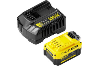Зарядное устройство Li-Ion и аккумуляторная батарея 18В 4Ач Stanley Fatmax SFMCB14M1
