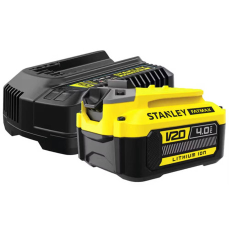 Зарядний пристрій Li-Ion та акумуляторна батерея 18В 4Аг Stanley Fatmax SFMCB14M1 купити