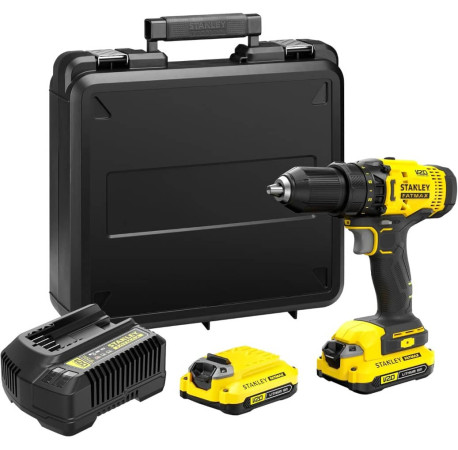 Дрель-шуруповерт аккумуляторный Li-lon 18В 1.5Ач 50Нм STANLEY Fatmax SFMCD700C2K цена