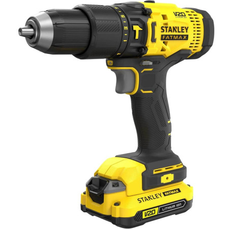 Дриль-шуруповерт ударний акумуляторний Li-lon 18В 1.5Аг 50Нм STANLEY Fatmax SFMCD711C2K