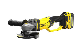 Шлифмашина угловая болгарка аккумуляторная Li-lon 18B 4Ач 125мм 8500об Stanley Fatmax SFMCG400M2K