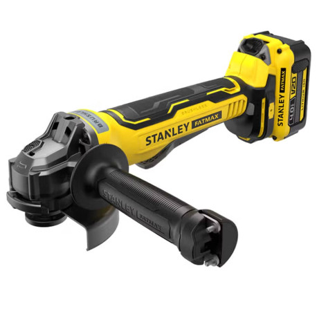 Шлифмашина угловая болгарка аккумуляторная Li-lon 18B 4Ач 125мм 8000об Stanley Fatmax SFMCG700M2K