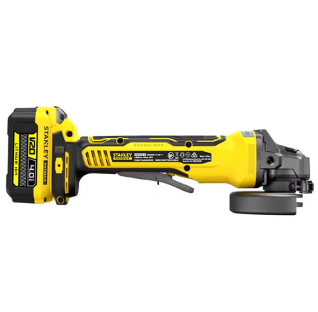 Шлифмашина угловая болгарка аккумуляторная Li-lon 18B 4Ач 125мм 8000об Stanley Fatmax SFMCG700M2K купить