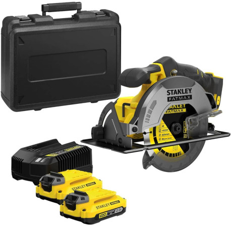 Пила циркулярная аккумуляторная Li-lon 18В 4Ач 190мм Stanley Fatmax SFMCS550M2K цена