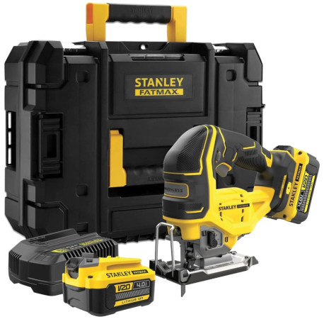 Пила лобзикова акумуляторна Li-lon 18В 4Аг Stanley Fatmax SFMCS650M2K ціна