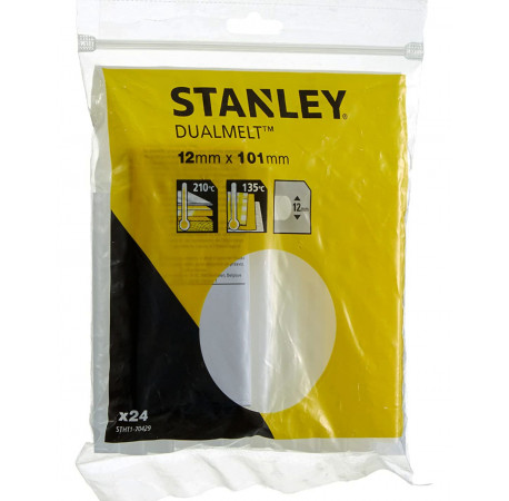 Термоклей DualMelt універсальний прозорий d11,3 мм L101 мм STANLEY STHT1-70429