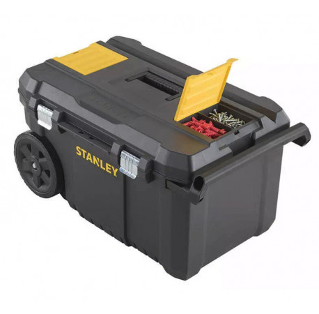 Ящик великого обʼєму з колесами ESSENTIAL CHEST 665x404x344 мм STANLEY STST1-80150 в магазині Tools DeWalt