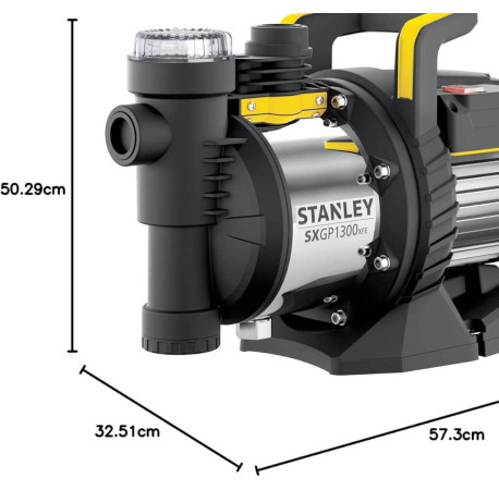 Поверхневий насос електричний 1.3кВт 4500л/год Stanley SXGP1300XFE купити