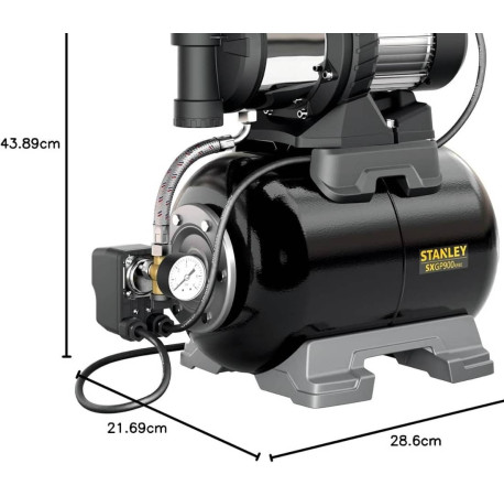 Насосная станция электрическая 0.9кВт 3300л/час 3бар Stanley SXGP900XFBE купить
