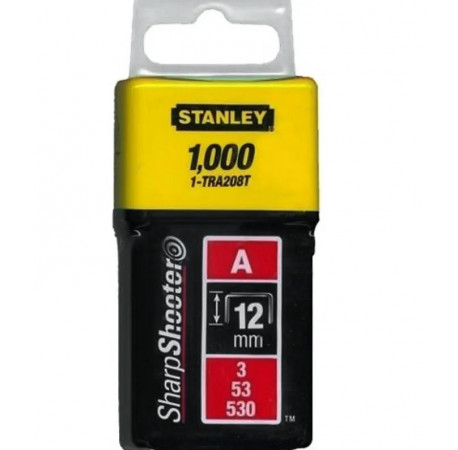 Скоби тип А для степлера Light Duty 12 мм уп 1000 шт STANLEY 1-TRA208T