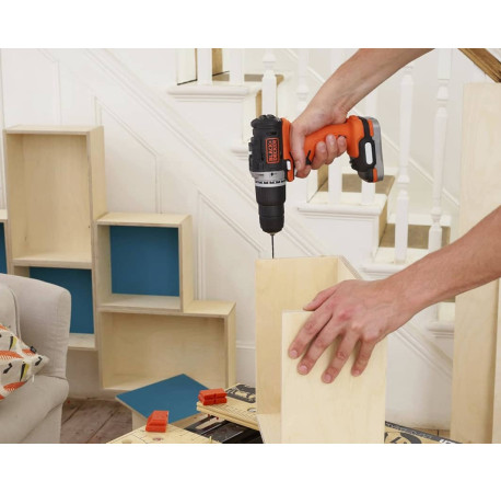 Набір з двох акумуляторних інструментів Li-lon 12В 1.5Аг Black+Decker BDCK121S1S В Тулс ДеВолт