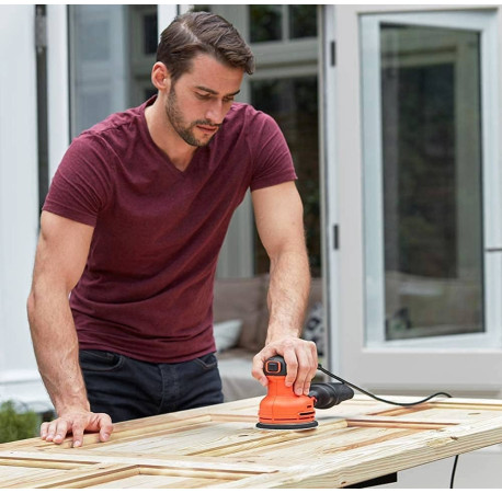 Шліфмашина ексцентрикова мережева 230Вт 125мм Black+Decker BEW210 В Тулс ДеВолт