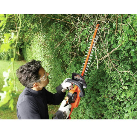 Кущоріз акумуляторний Li-Ion 18B 2Аг Black+Decker GTC18452PC з іншого ракурсу