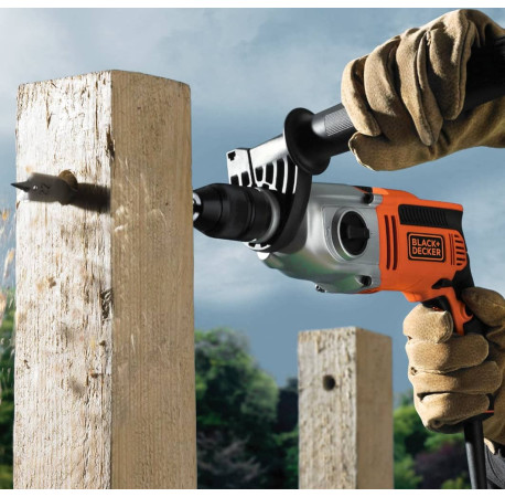 Дрель сетевая ударная 750Вт 62Нм Black+Decker KR7532K цена