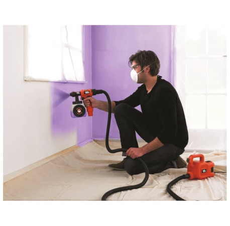 Фарбопульт електричний 350Вт 1.2л Black+Decker HVLP400 купити