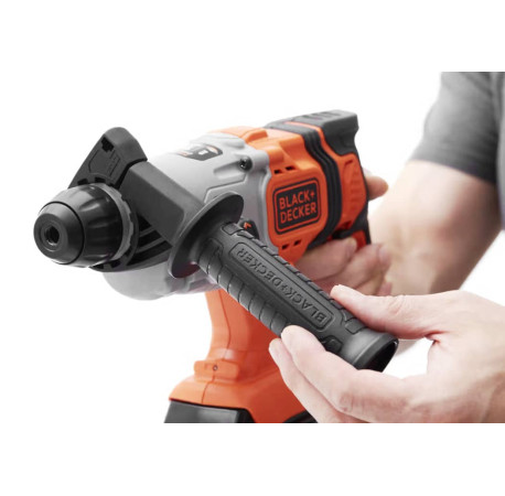 Перфоратор акумуляторний SDS-Plus Li-lon 18В 1.2Дж Black+Decker BCD900B з іншого ракурсу