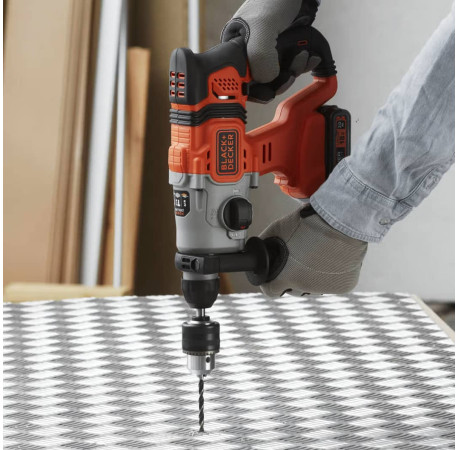 Перфоратор акумуляторний SDS-Plus Li-lon 18В 1.2Дж Black+Decker BCD900B фото