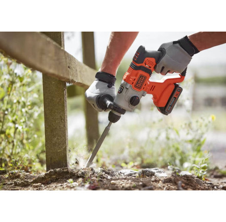 Перфоратор акумуляторний SDS-Plus Li-lon 18В 1.2Дж Black+Decker BCD900B у Львові