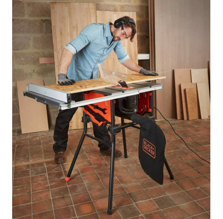 Пила циркулярная настольная сетевая 254мм 1800Вт Black+Decker BES720 купить