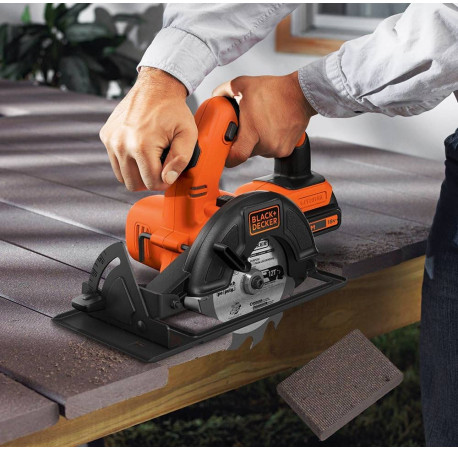 Пила дискова акумуляторна Li-lon 18В 140мм Black+Decker BDCCS18N ціна