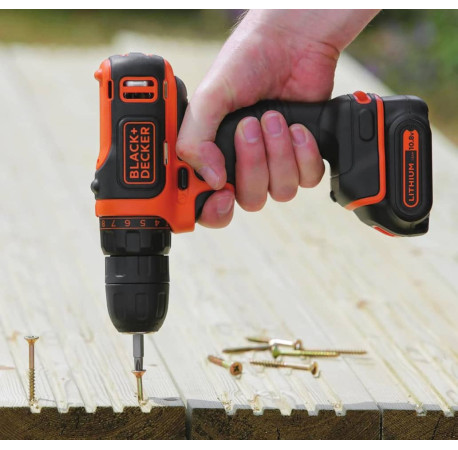 Дрель-шуруповерт аккумуляторный Black+Decker BDCDD12B цена
