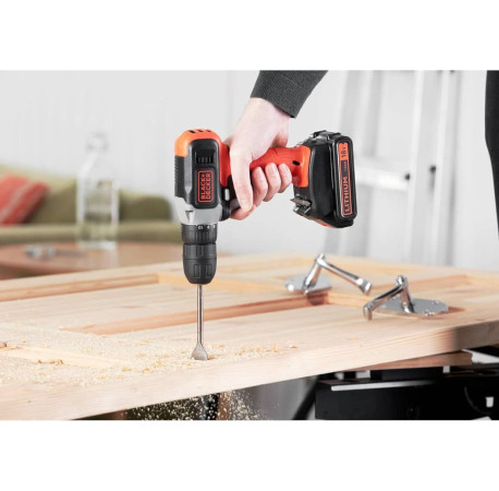 Дриль-шуруповерт акумуляторний Li-lon 18В 1.5Аг 37Нм Black+Decker BCD001C1 купити за ціною в — Tools DeWalt