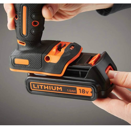 Набір з двох акумуляторних інструментів Li-lon 18В 1.5Аг Black+Decker BCK23S1S ціна